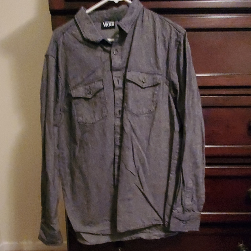 Large gray vans long sleeve shirt